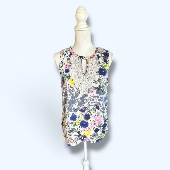 Floral Tank Bohemian New Size Medium - Picture 1 of 3